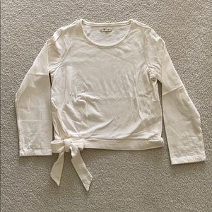Madewell Side Tie Sweater Top